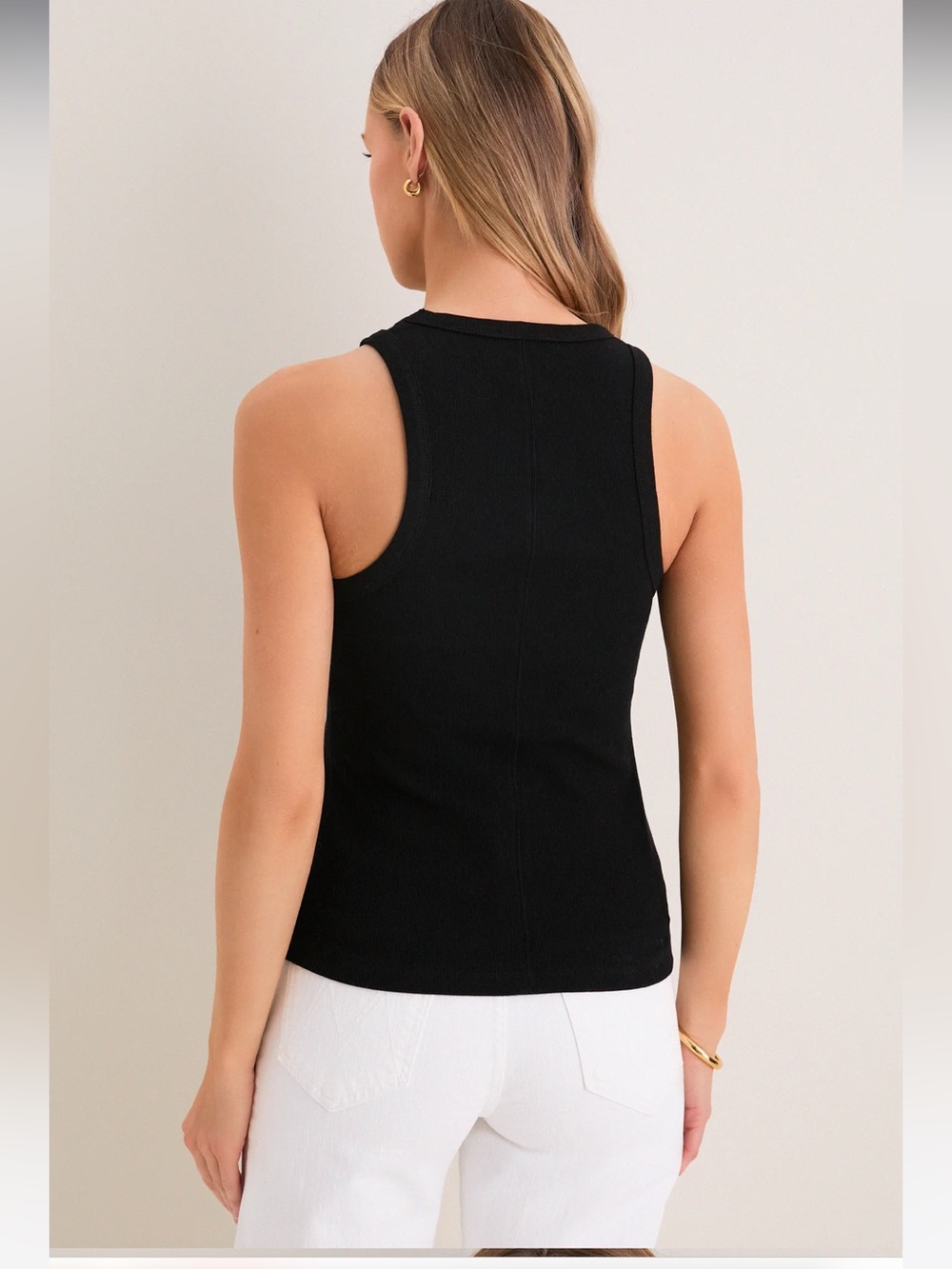 TUCKERNUCK Black Foley Rib Racerback Tank NWT - Picture 7 of 15